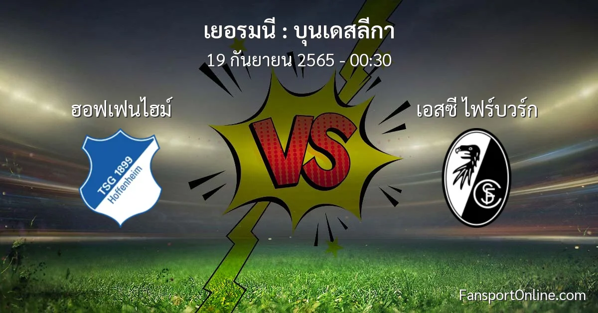 วิเคราะห์บอล บุนเดสลีกา ระหว่าง ฮอฟเฟนไฮม์ พบ เอสซี ไฟร์บวร์ก