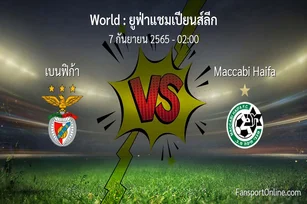 วิเคราะห์บอล ยูฟ่าแชมเปียนส์ลีก ระหว่าง เบนฟิก้า พบ Maccabi Haifa