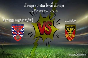วิเคราะห์บอล เอฟเอ โทรฟี่ อังกฤษ ระหว่าง ดาเกแนม แอนด์ เรดบริดจ์ พบ Uxbridge (17 ธันวาคม 2565)