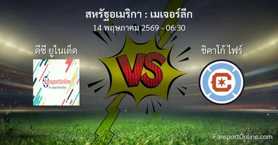 วิเคราะห์บอล เมเจอร์ลีก ระหว่าง ดีซี ยูไนเต็ด พบ ชิคาโก้ ไฟร์ (14 พฤษภาคม 2569)