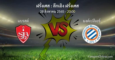 วิเคราะห์บอล ลีกเอิง ฝรั่งเศส ระหว่าง แบรสต์ พบ มงต์เปลิเยร์