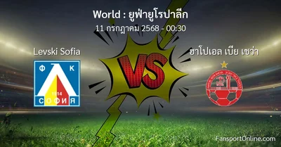 วิเคราะห์บอล ยูฟ่ายูโรปาลีก ระหว่าง Levski Sofia พบ ฮาโปเอล เบีย เชว่า (11 กรกฎาคม 2568)