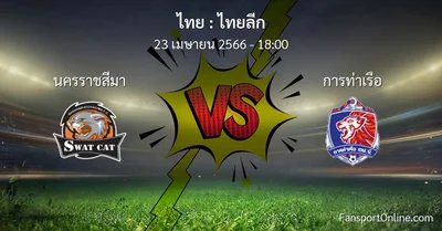 วิเคราะห์บอล ไทยลีก ระหว่าง นครราชสีมา พบ การท่าเรือ (23 เมษายน 2566)