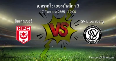วิเคราะห์บอล เยอรมันลีกา 3 ระหว่าง ฮัลเลสเชอร์ พบ SV Elversberg