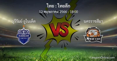 วิเคราะห์บอล ไทยลีก ระหว่าง บุรีรัมย์ ยูไนเต็ด พบ นครราชสีมา (12 พฤษภาคม 2566)