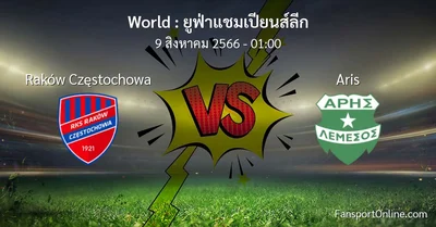 วิเคราะห์บอล ยูฟ่าแชมเปียนส์ลีก ระหว่าง Raków Częstochowa พบ Aris (9 สิงหาคม 2566)