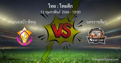 วิเคราะห์บอล ไทยลีก ระหว่าง หนองบัว พิชญ พบ นครราชสีมา (11 กุมภาพันธ์ 2566)